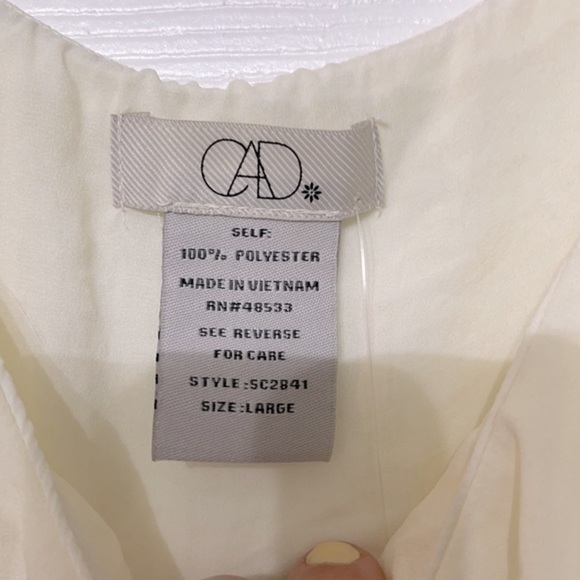 CAD RUFFLE LACE TANK CREAM - Picture 5 of 6